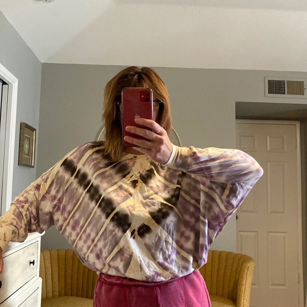 young fabulous & broke tie dye sweatshirt